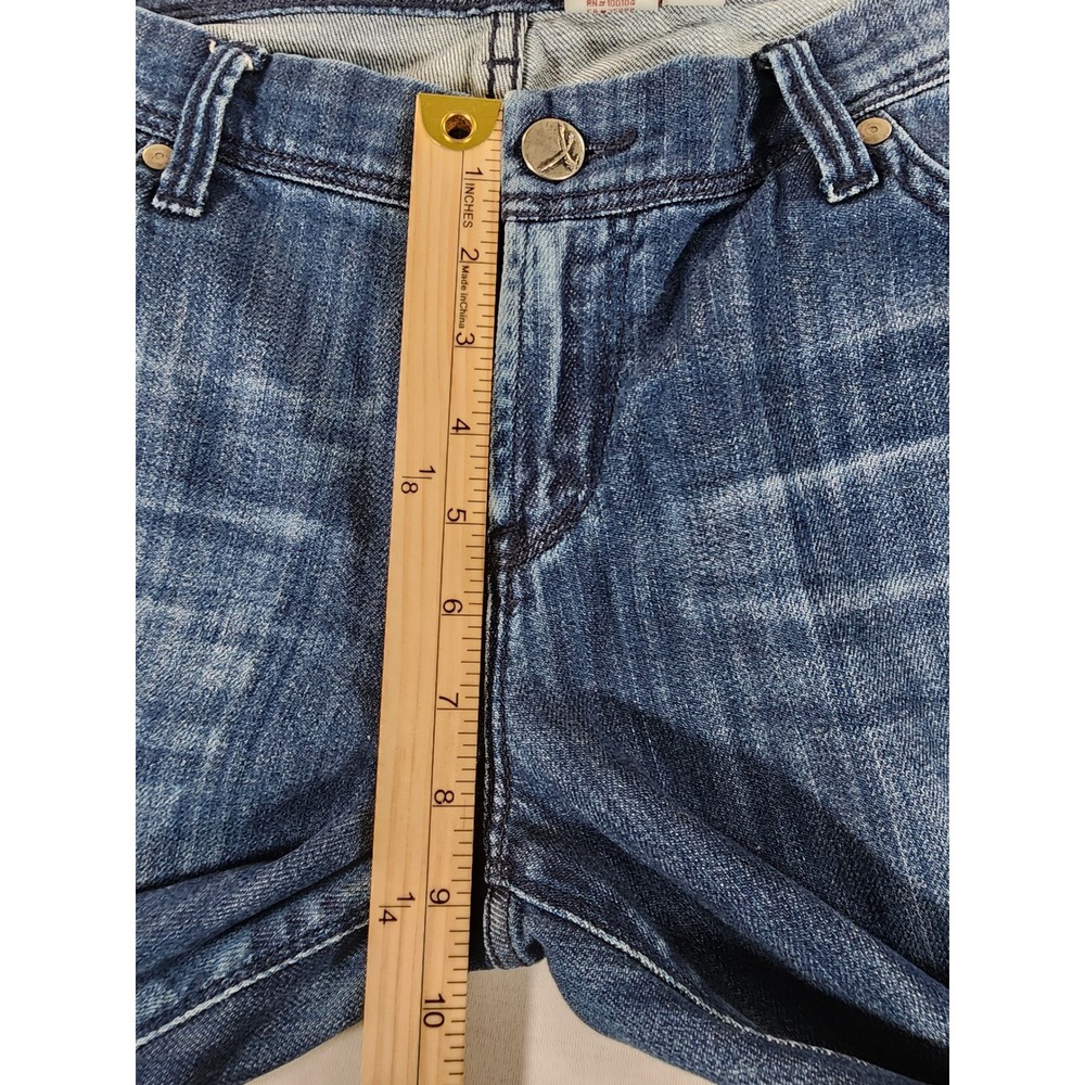 !iT Jeans Hottie Y2k Flare Women 32 Long Bootcut Blue Medium Wash Stretch Denim - Picture 5 of 10